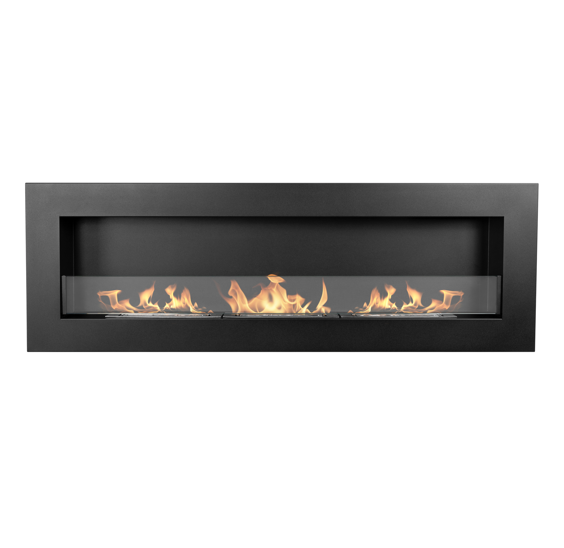 Frame Wandkamin 1200x400 in Schwarz