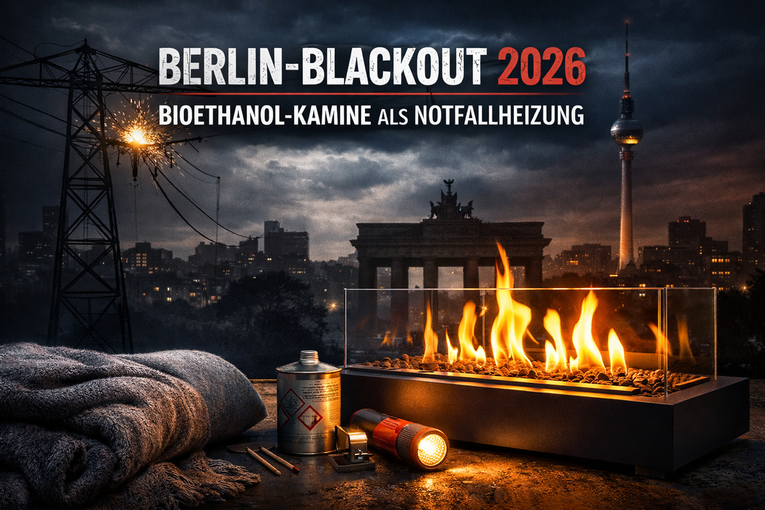 Berlin-Blackout 2026: Bioethanol-Kamine als Notfallheizung – was wirklich hilft