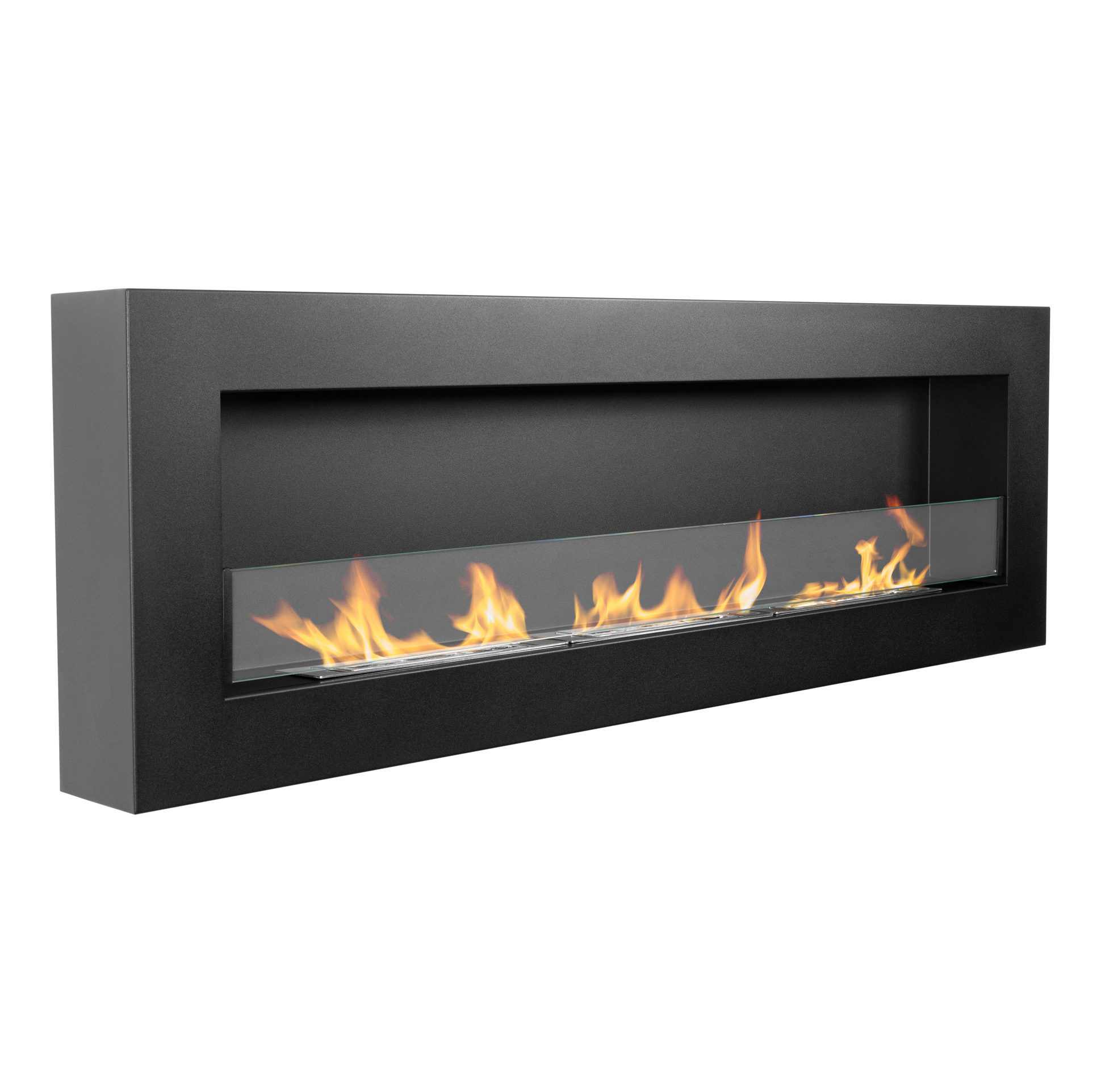 Frame Wandkamin 1200x400 in Schwarz