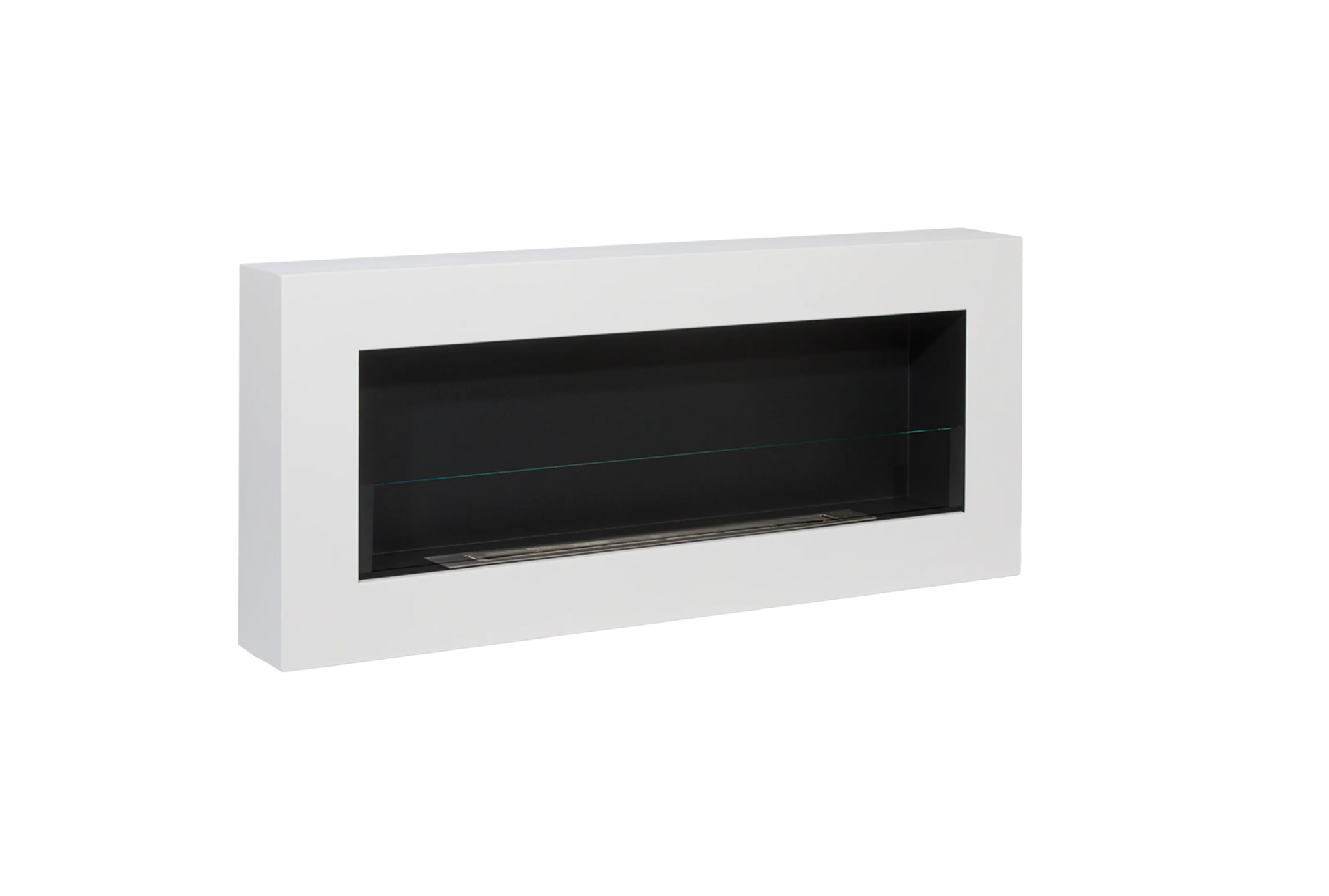 four.Frame Eleganter Wandkamin 900x400 in Weiß