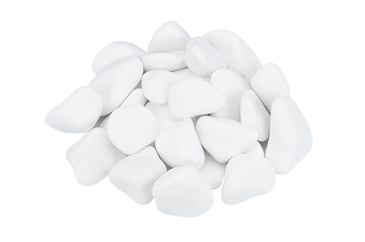 Deko-Steine Weiß Moderne Dekoration für Bioethanol-Kamine