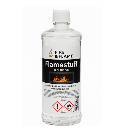 Flamestuff | Hochreines Bioethanol (96,6%) für Kamine