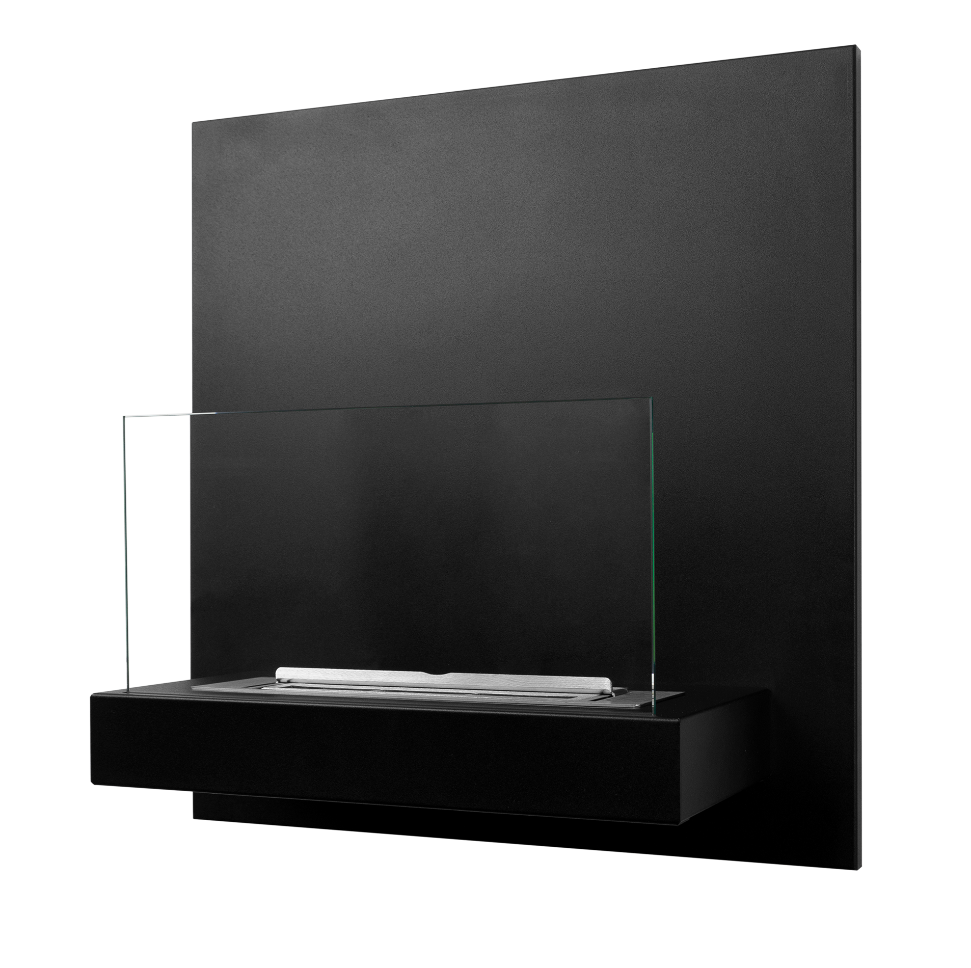 four.Wall | Bioethanol-Wandkamin in Schwarz