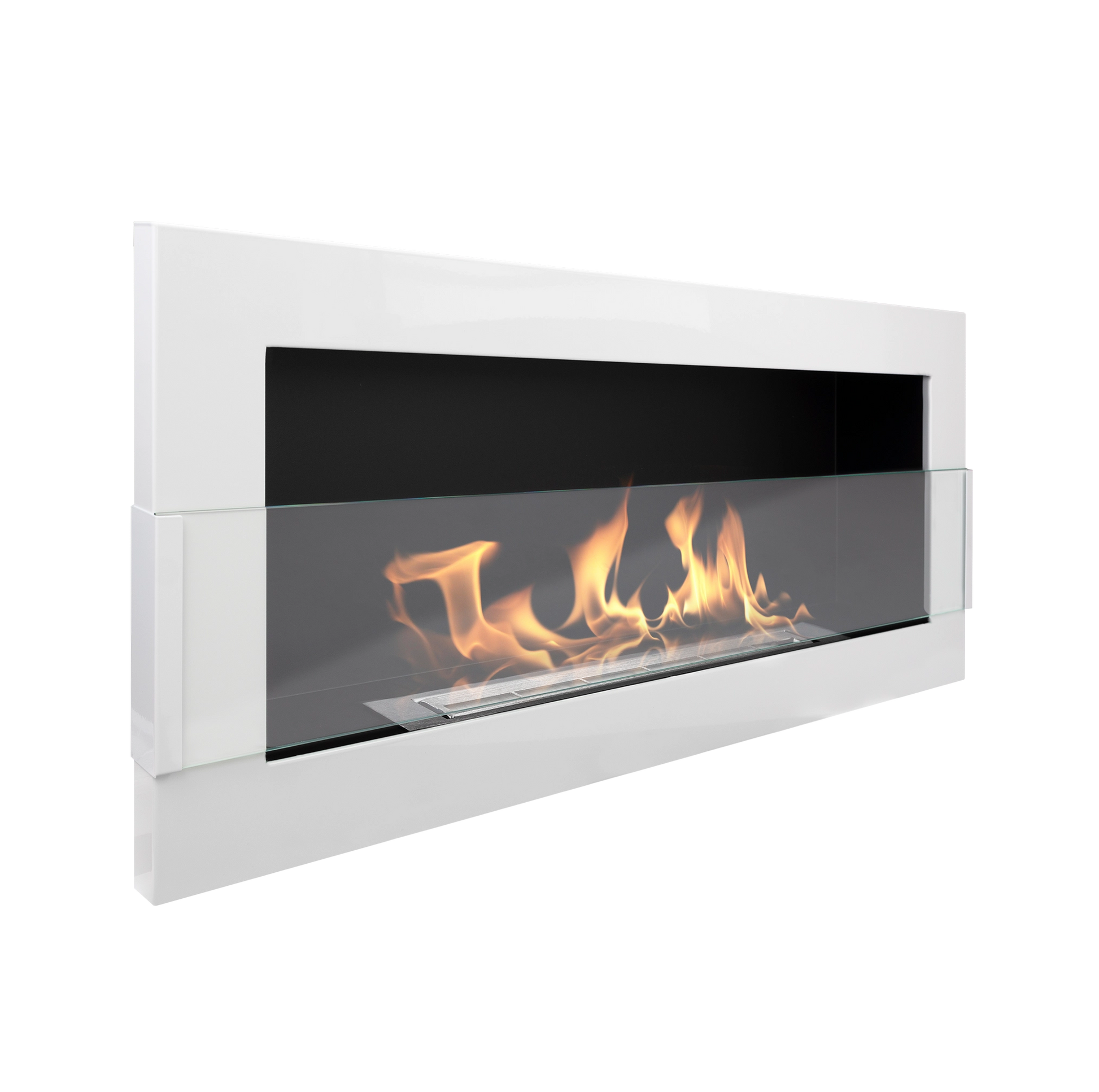 Elegant Wandkamin 900x400 in weiß