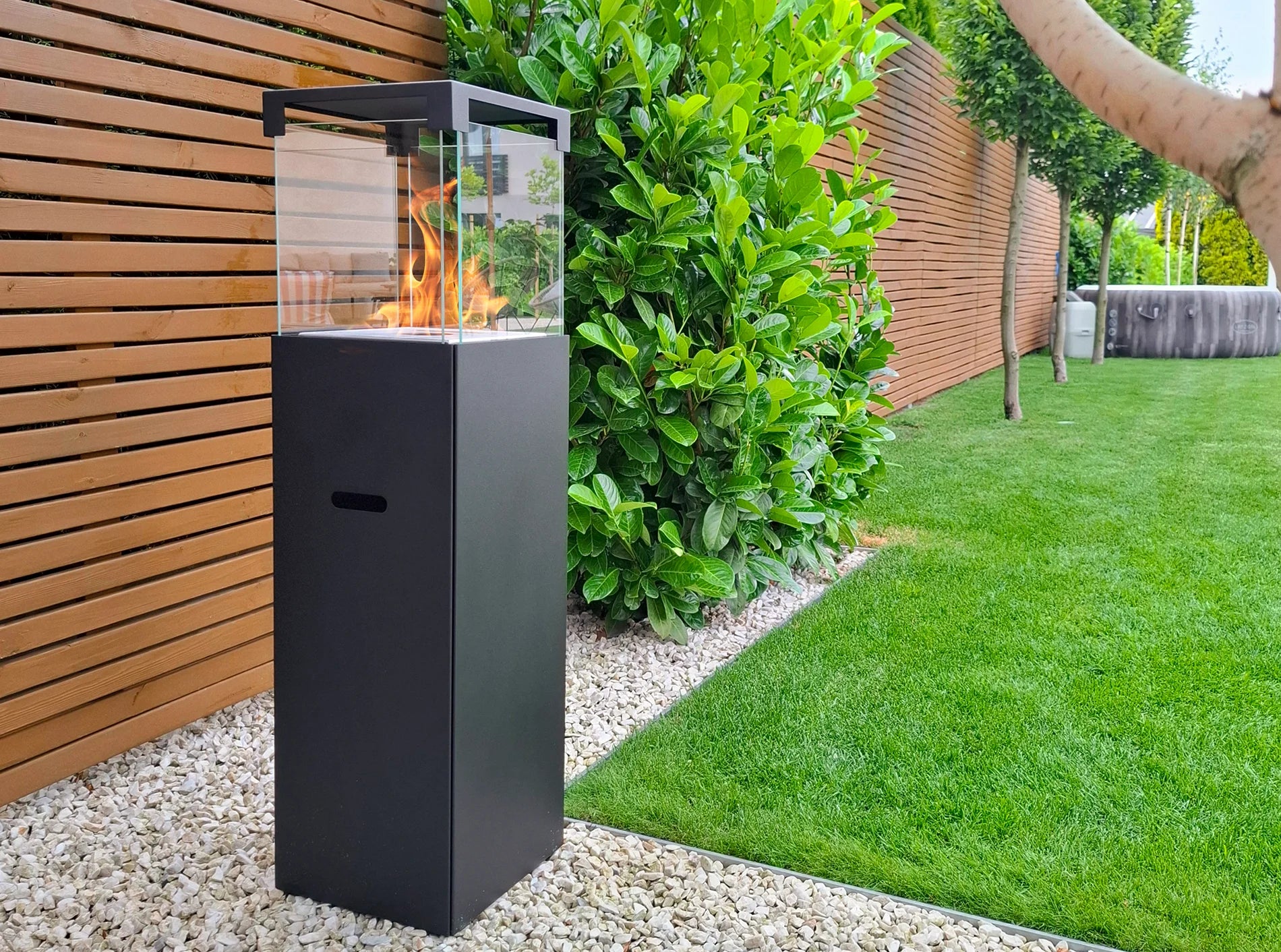 Tower Hohe Outdoor Feuersäule & Gartenkamin