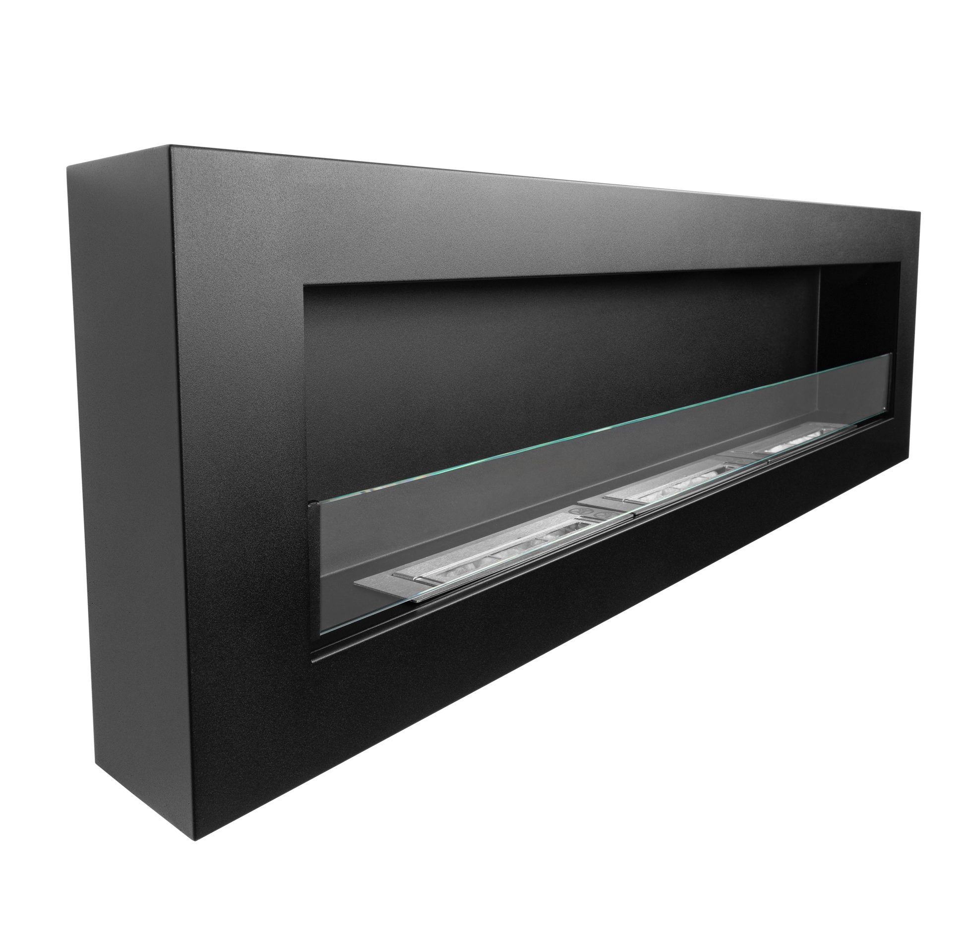 Frame Wandkamin 1200x400 in Schwarz