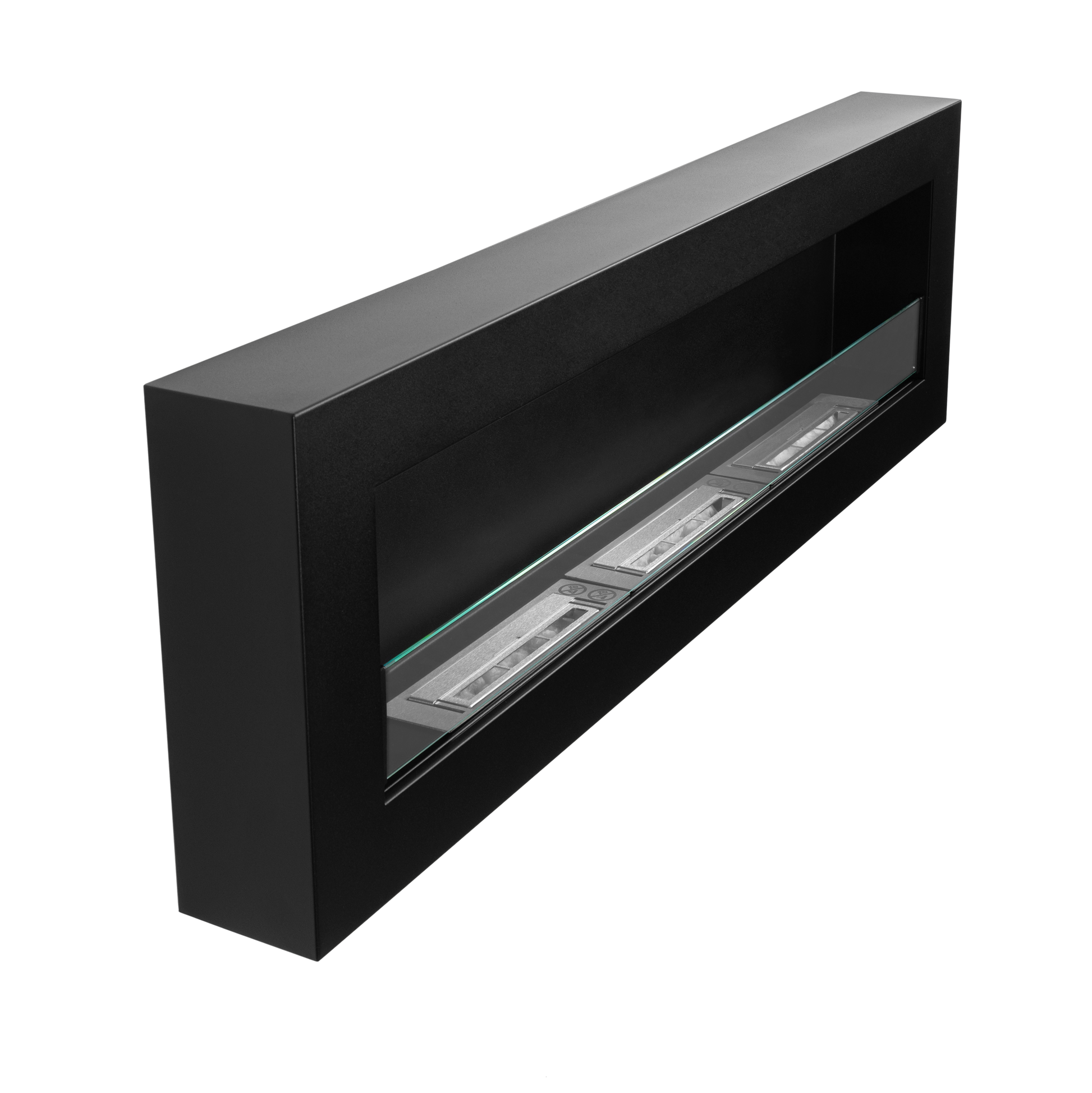 Frame Wandkamin 1200x400 in Schwarz