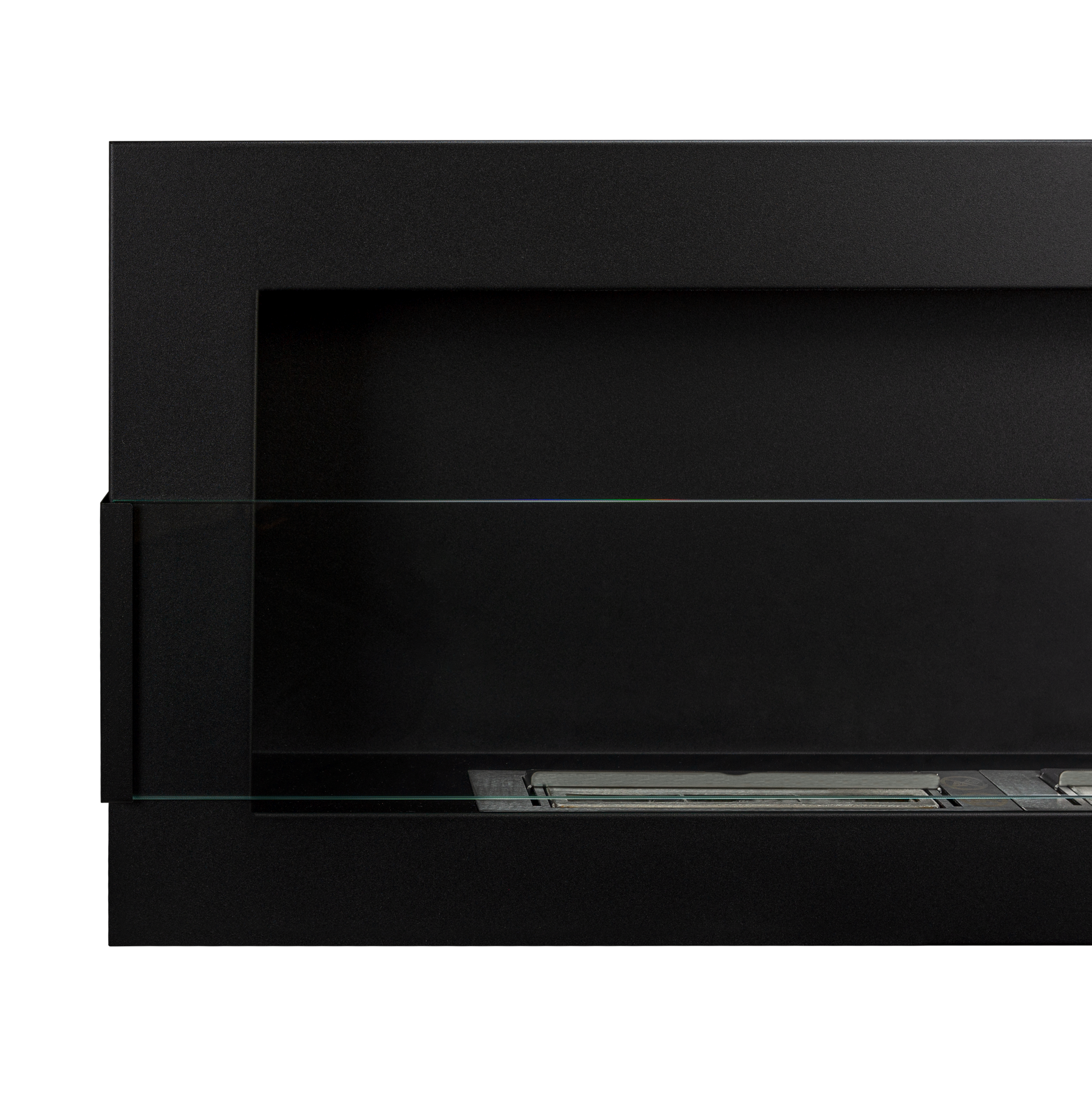 Elegant Wandkamin 1200x400 in Schwarz