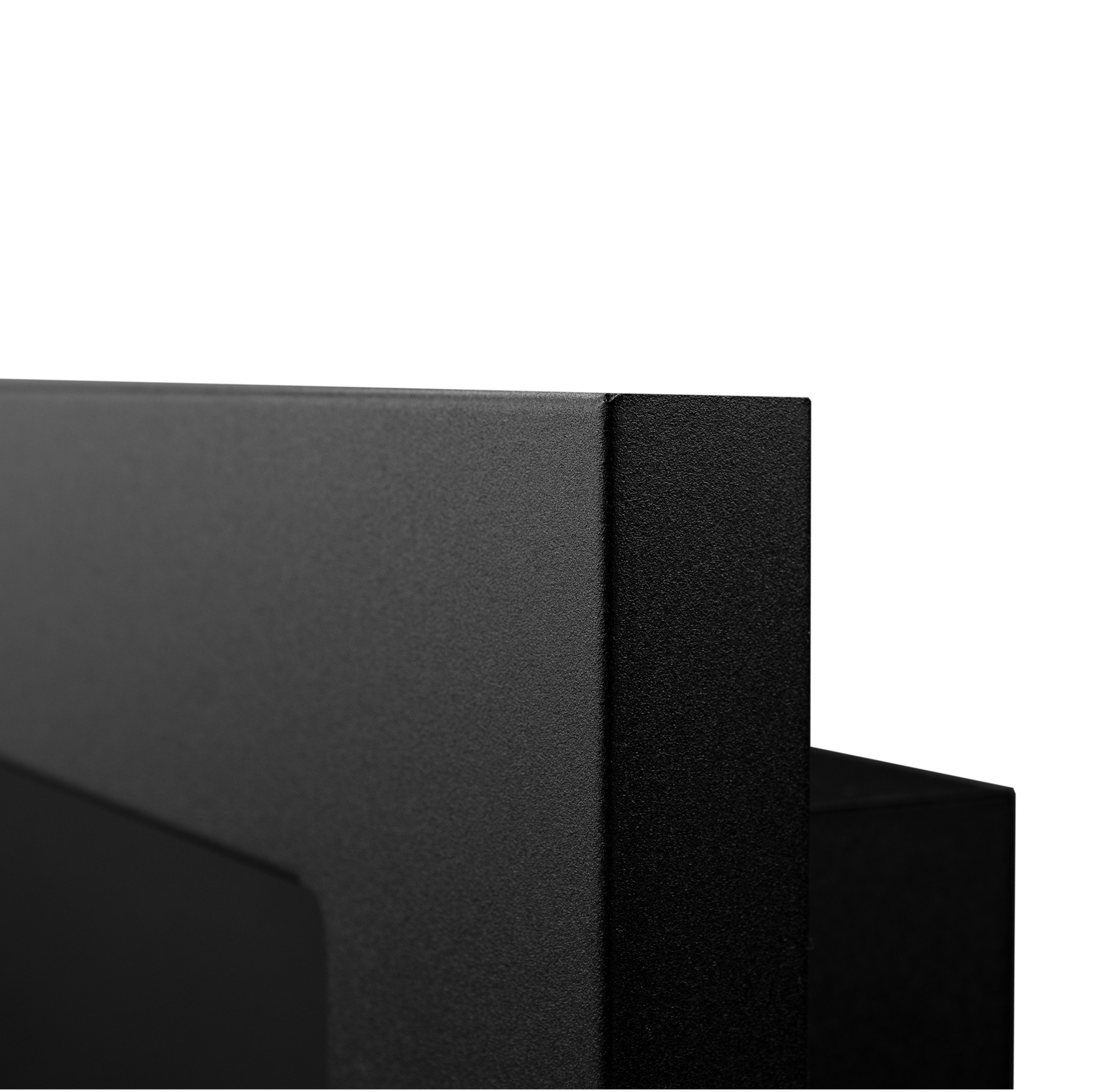 Elegant Wandkamin 1200x400 in Schwarz