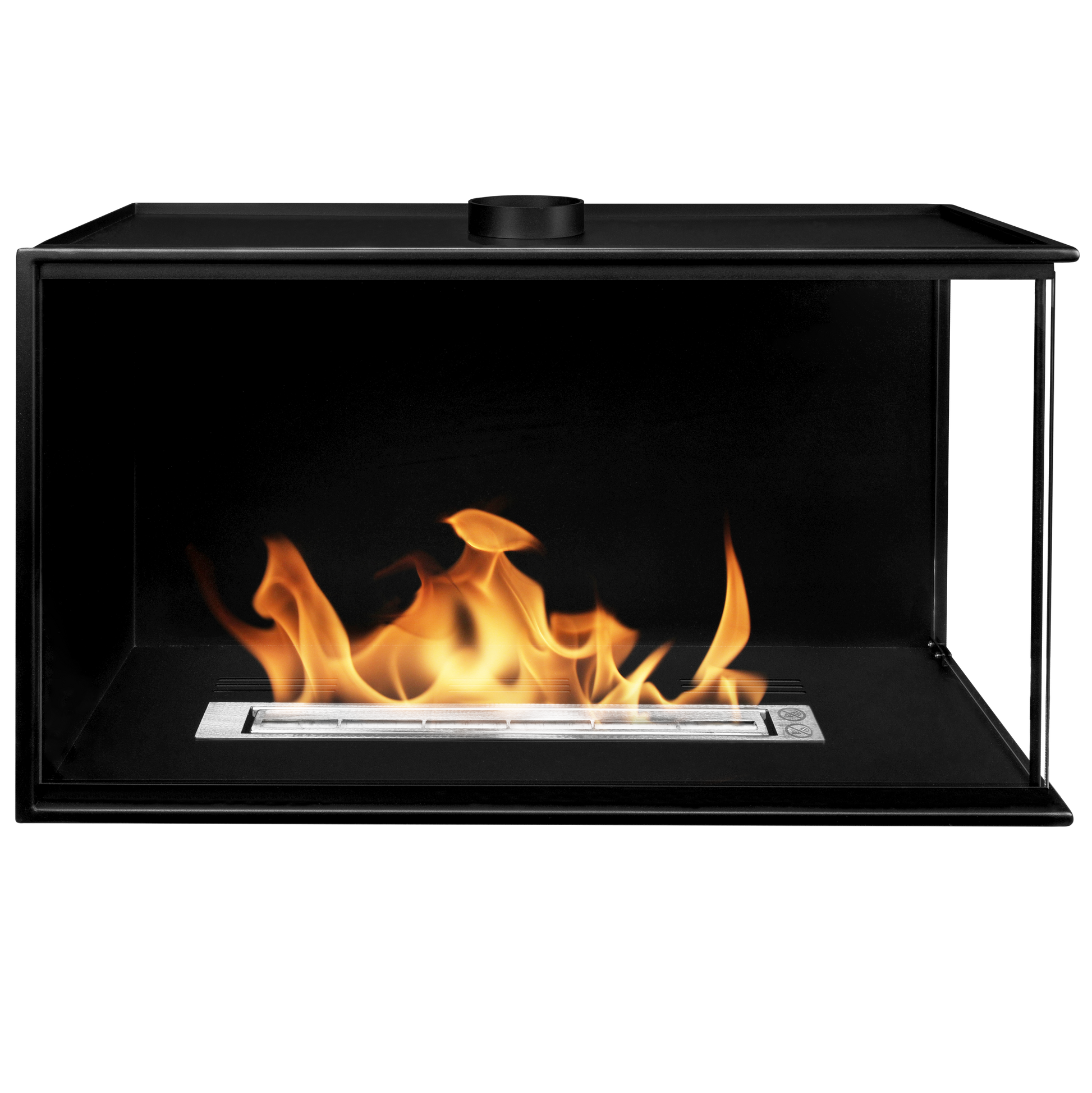 Einbaukamin Corner – Bioethanol Eckkamin ohne Schornstein