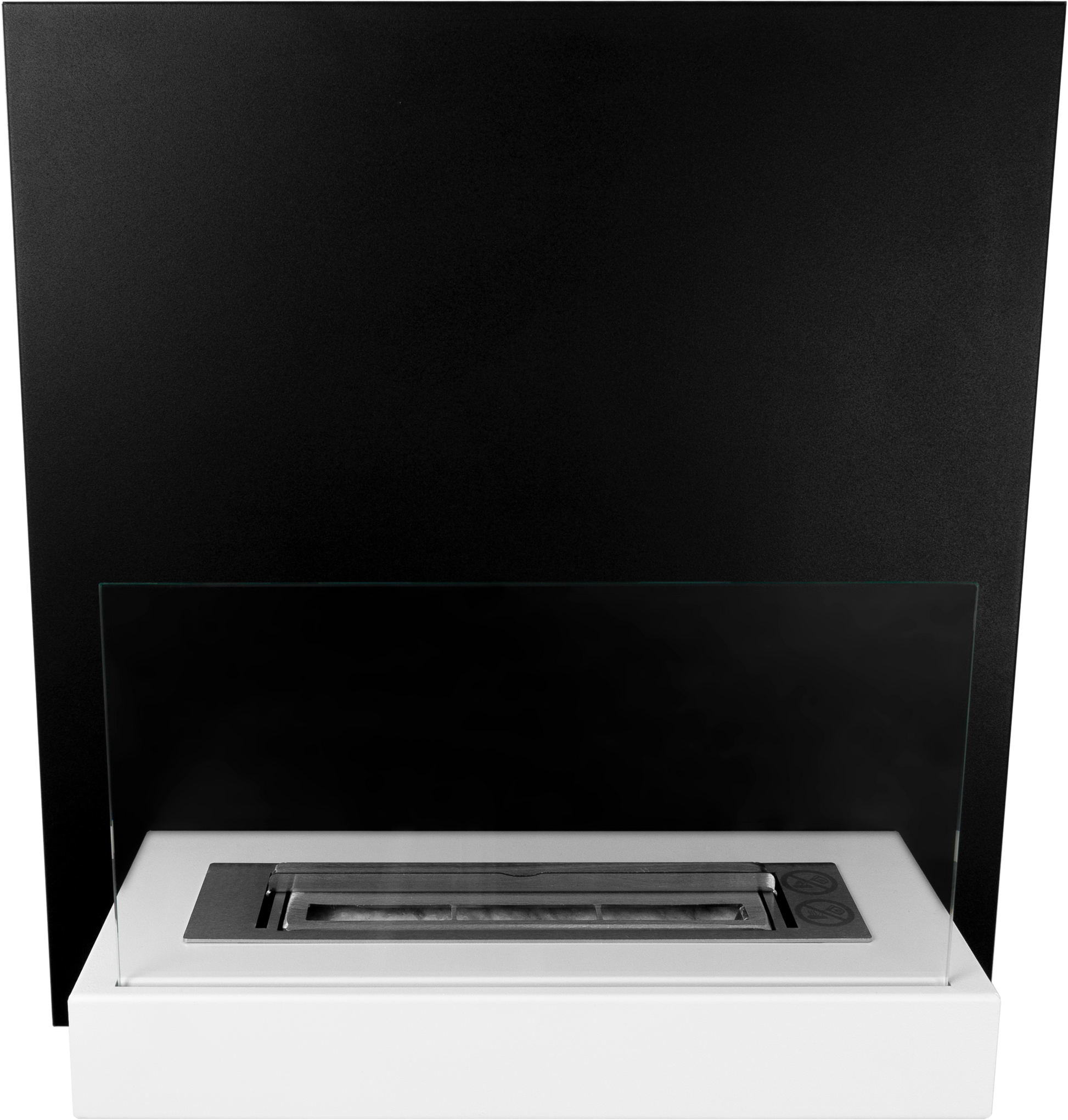 Wall Bioethanol-Wandkamin in Weiß