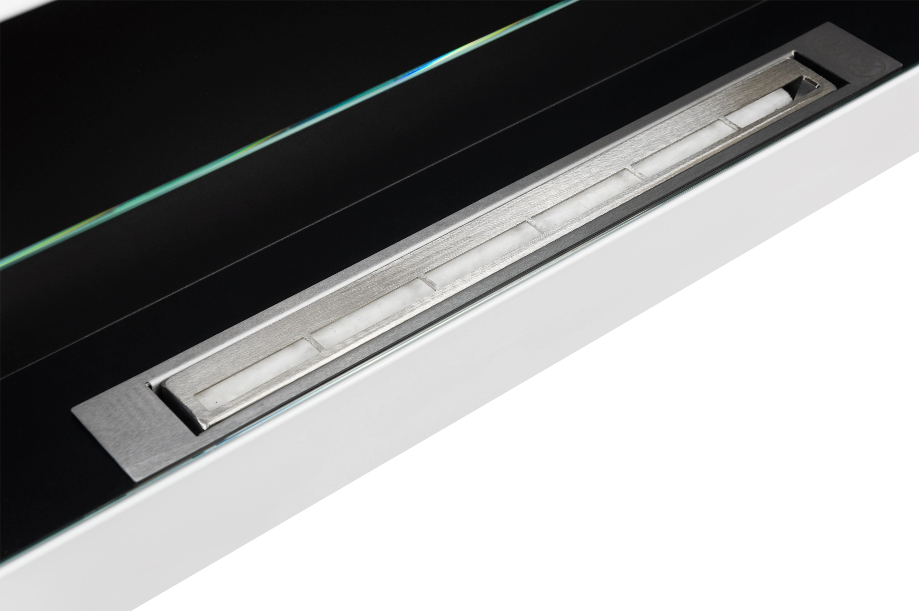 Elegant Wandkamin 900x400 in weiß