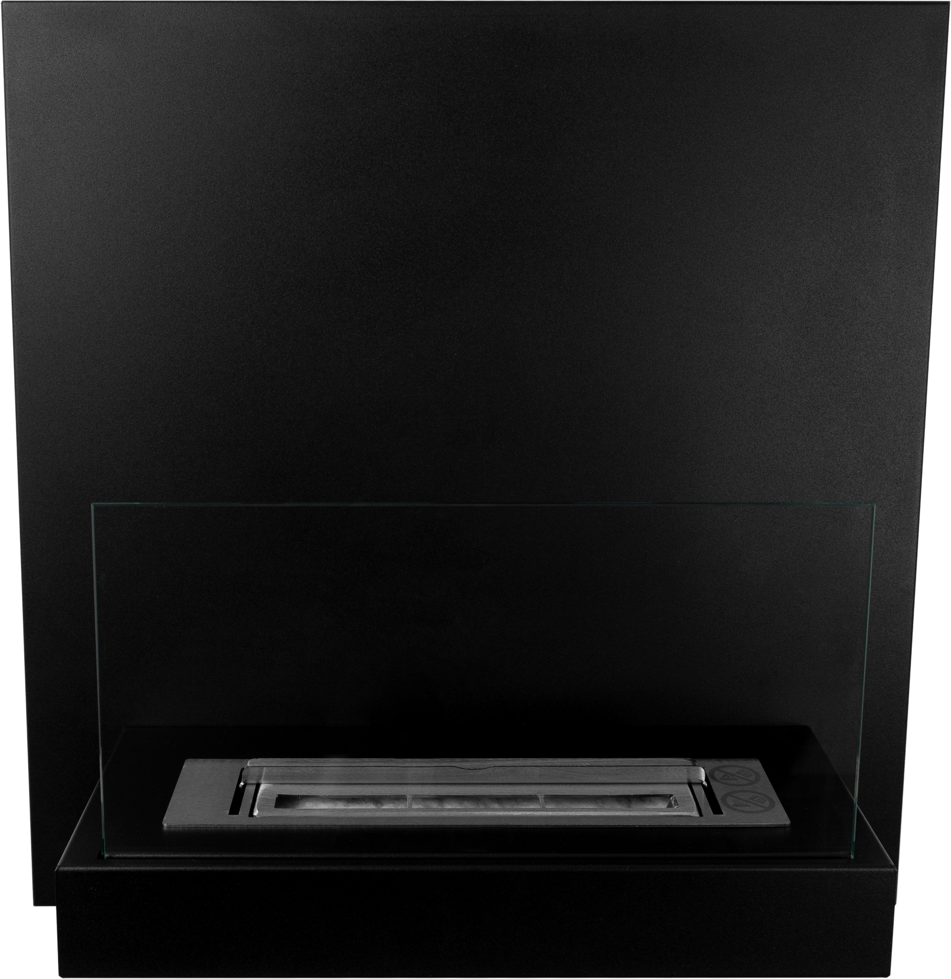 Wall Bioethanol-Wandkamin in Schwarz