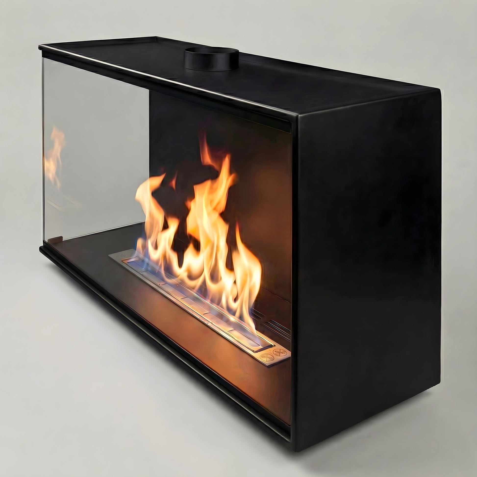 Einbaukamin Corner – Eckkamin ohne Schornstein