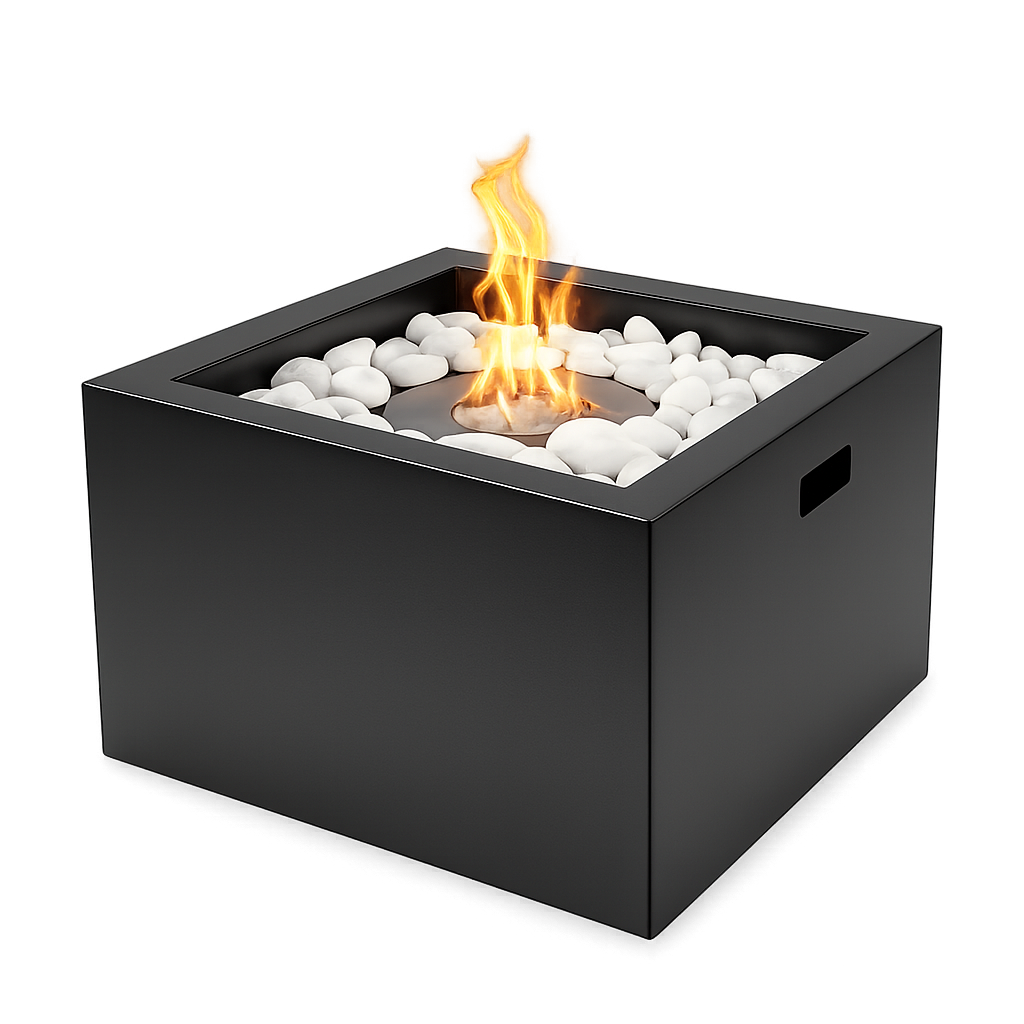 Cube Quadratische Outdoor Feuerstelle im Würfel-Design