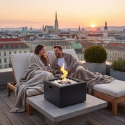 Feuerstelle Cube – Bioethanol Feuerwürfel für Terrasse & Garten