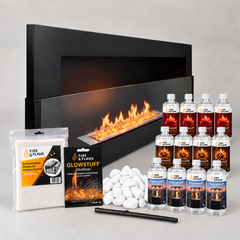 Wandkamin Elegant 900×400 Ambiente-Paket