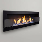 Wandkamin Elegant 1200×400 – Bioethanol Wandkamin, 120 cm Feuerlinie