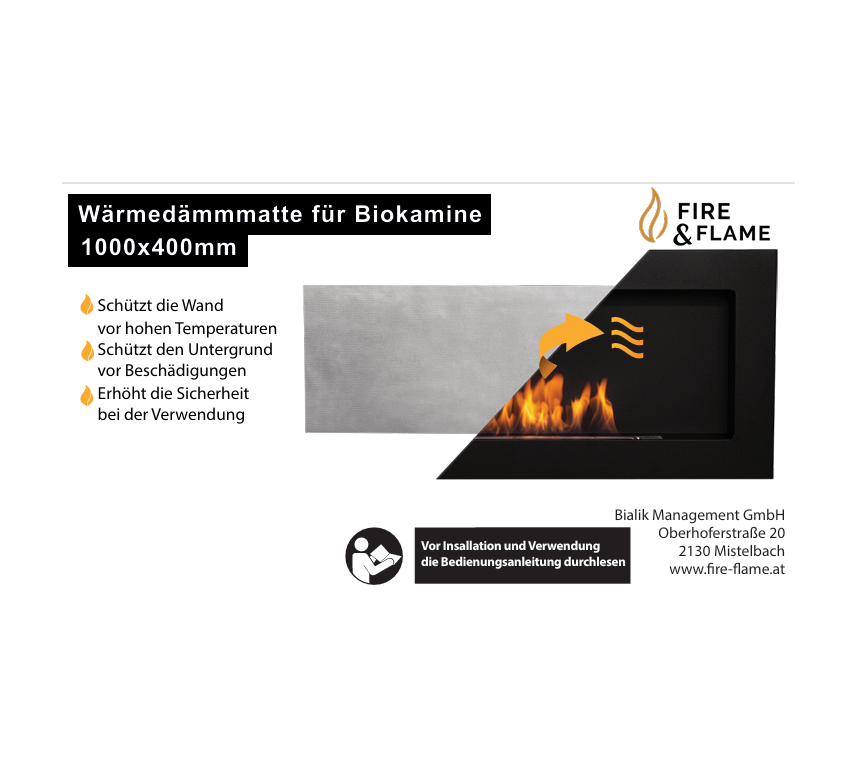 Hochtemperatur-Isoliermatte – Hitzeschutz für nicht feuerfeste Untergründe