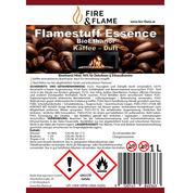 Flamestuff Essence Kaffee Bioethanol 1L – Brennstoff für Ethanolkamine mit Kaffeeduft