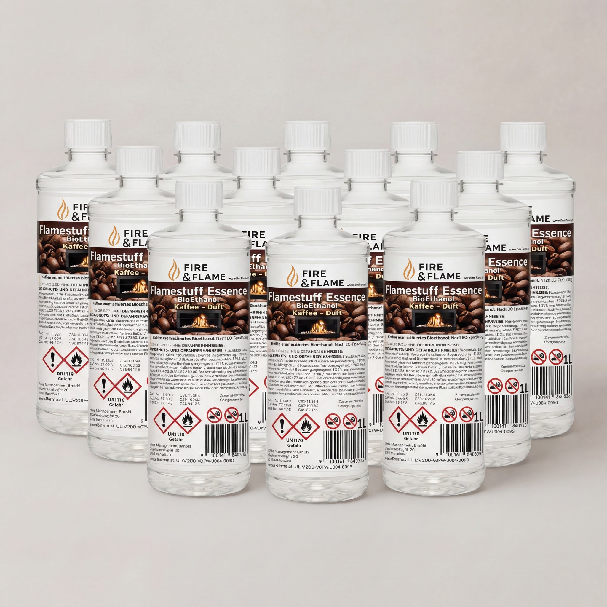 Flamestuff Essence Kaffee Bioethanol Vorratspaket – Brennstoff für Ethanolkamine
