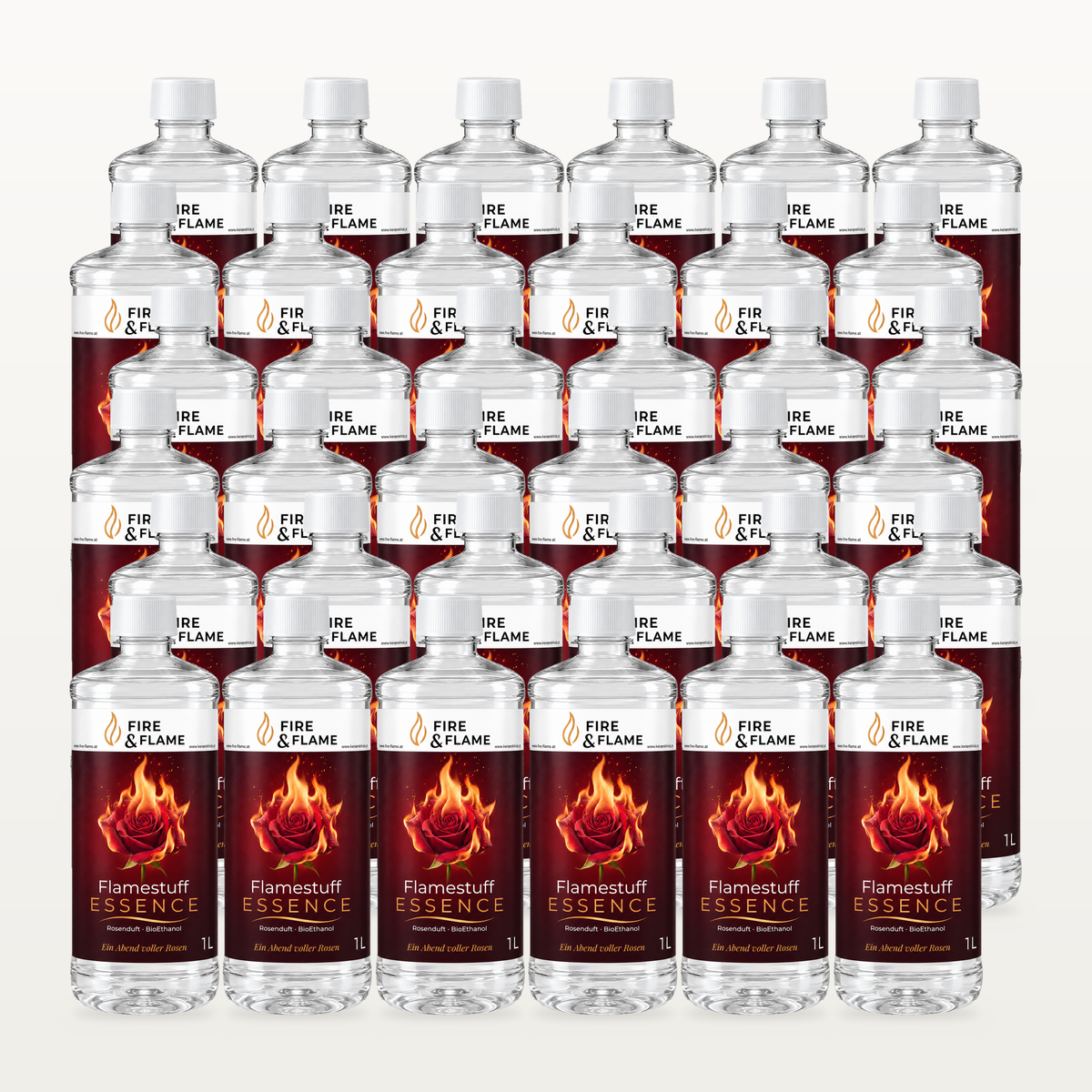 Flamestuff Essence Rose Vorratspaket – Bioethanol mit Rosenduft