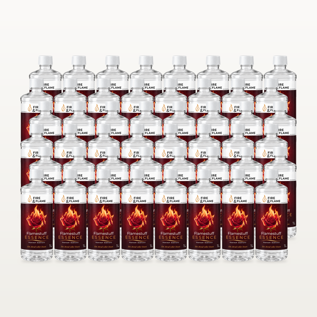 Flamestuff Essence Rose Vorratspaket – Bioethanol mit Rosenduft