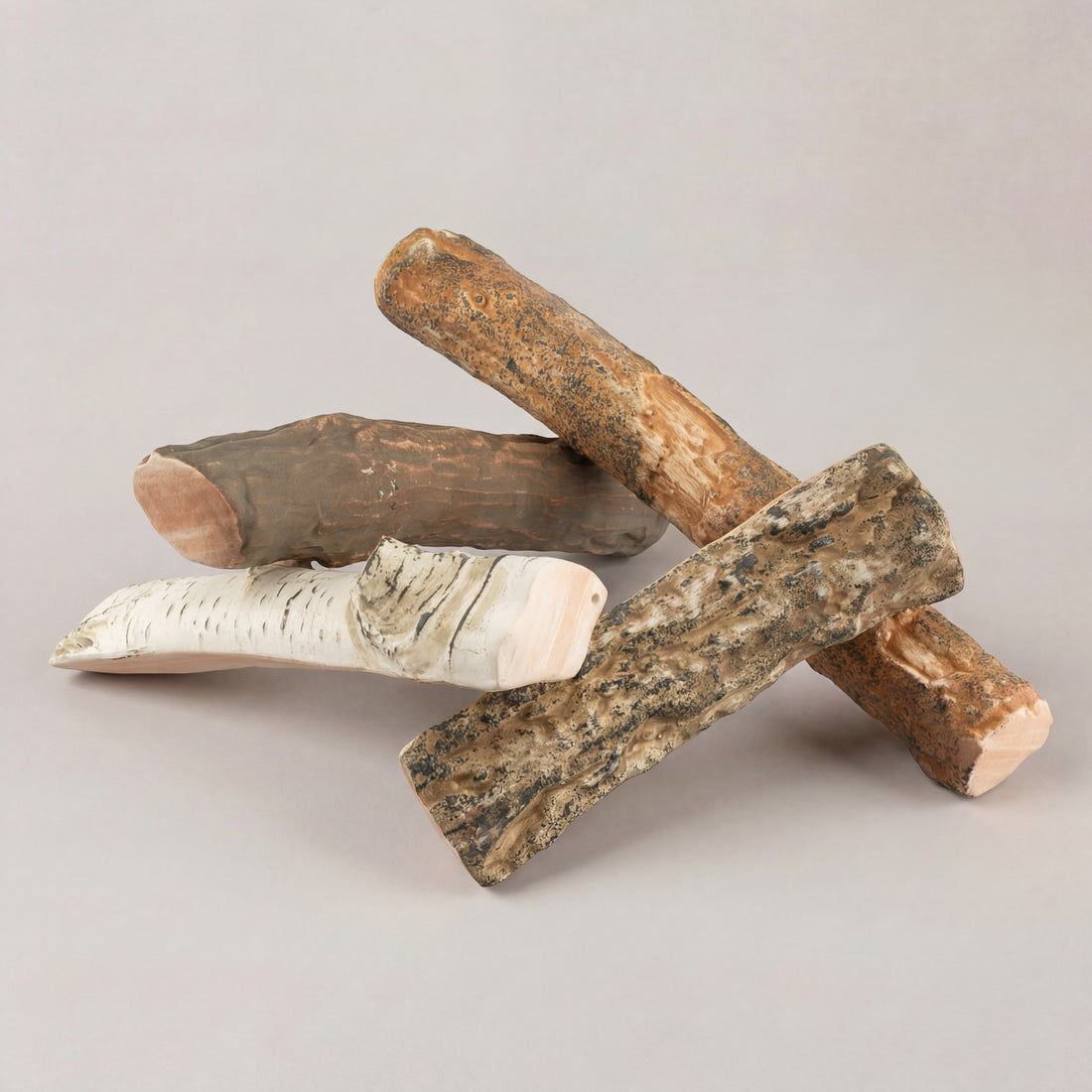 Keramik-Holz Mix – Deko-Holzscheite für Bioethanolkamine