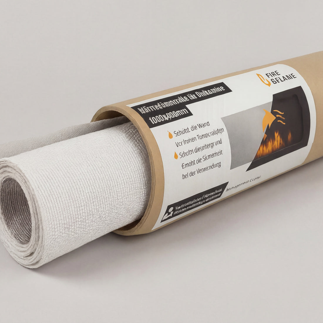 Hochtemperatur-Isoliermatte – Hitzeschutz für Gipskarton bei Wandmontage