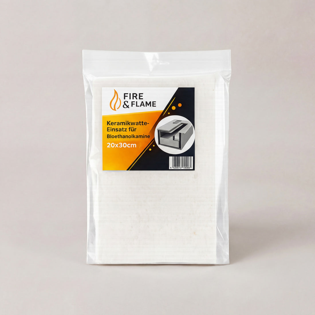 Ersatz-Keramikwatte 20×30 cm – Brennerwatte für Bioethanolkamine