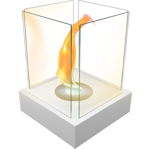 Bioethanol Feuerstelle Luma400 – Design-Feuer für Drinnen & Draußen