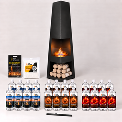 Standkamin Modern Ambiente-Paket