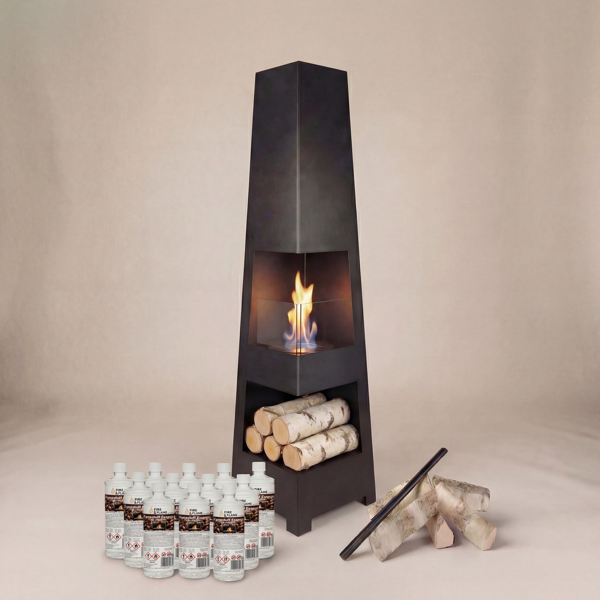 Standkamin Modern Starterpaket