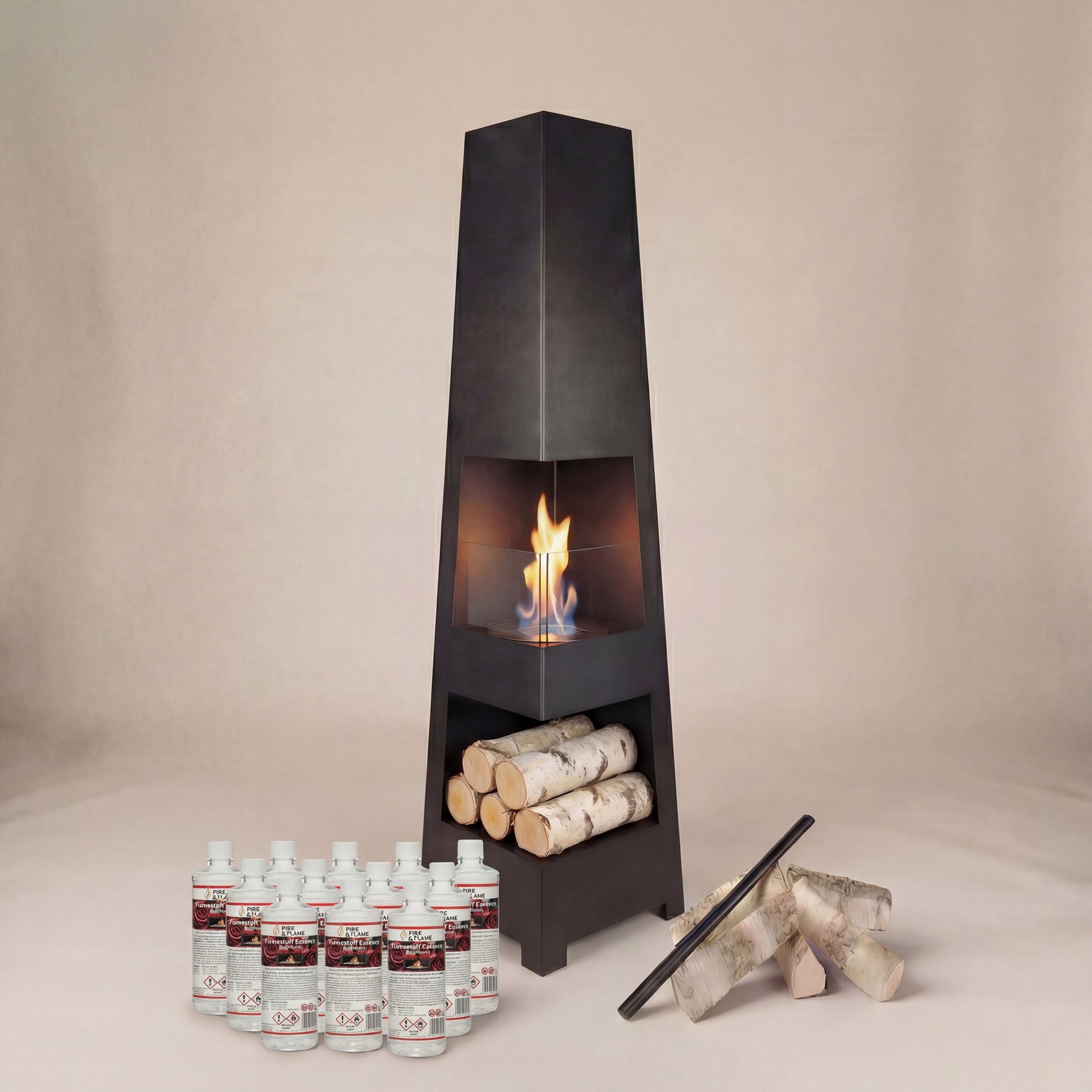 Standkamin Modern Starterpaket