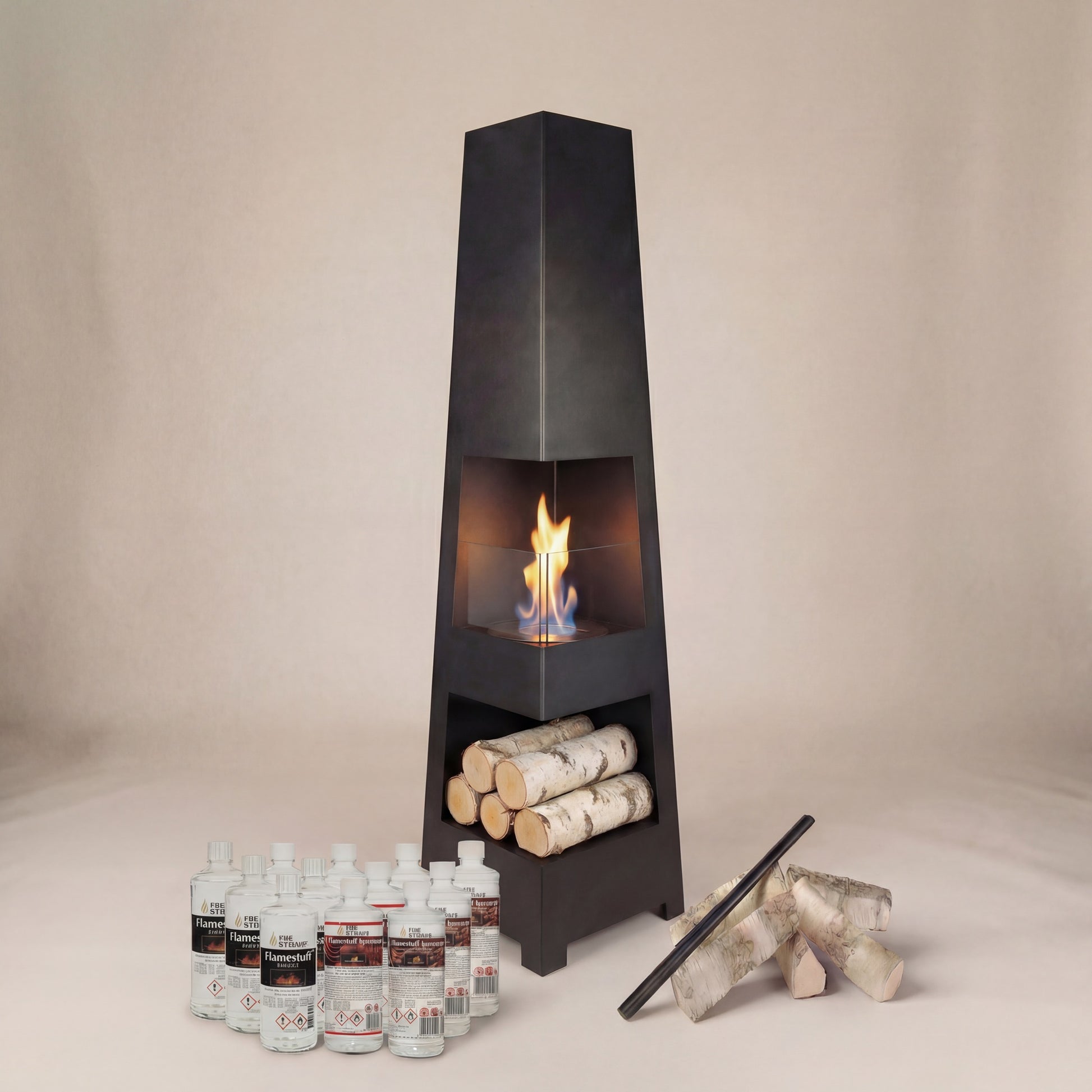 Standkamin Modern Starterpaket