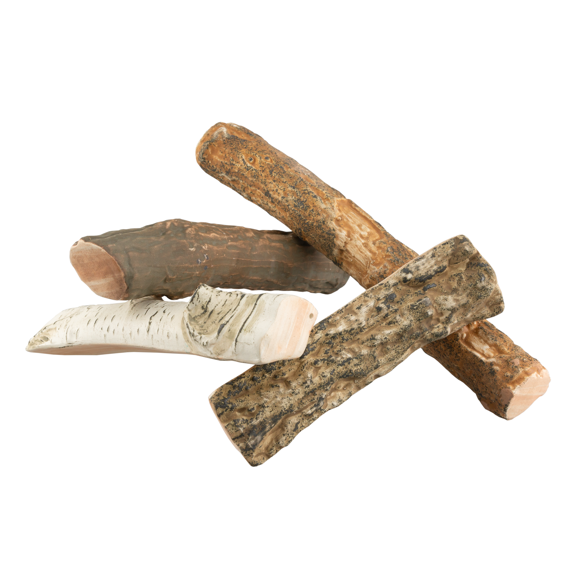 Keramik-Holz (Mix) | Täuschend echte Deko-Holzscheite