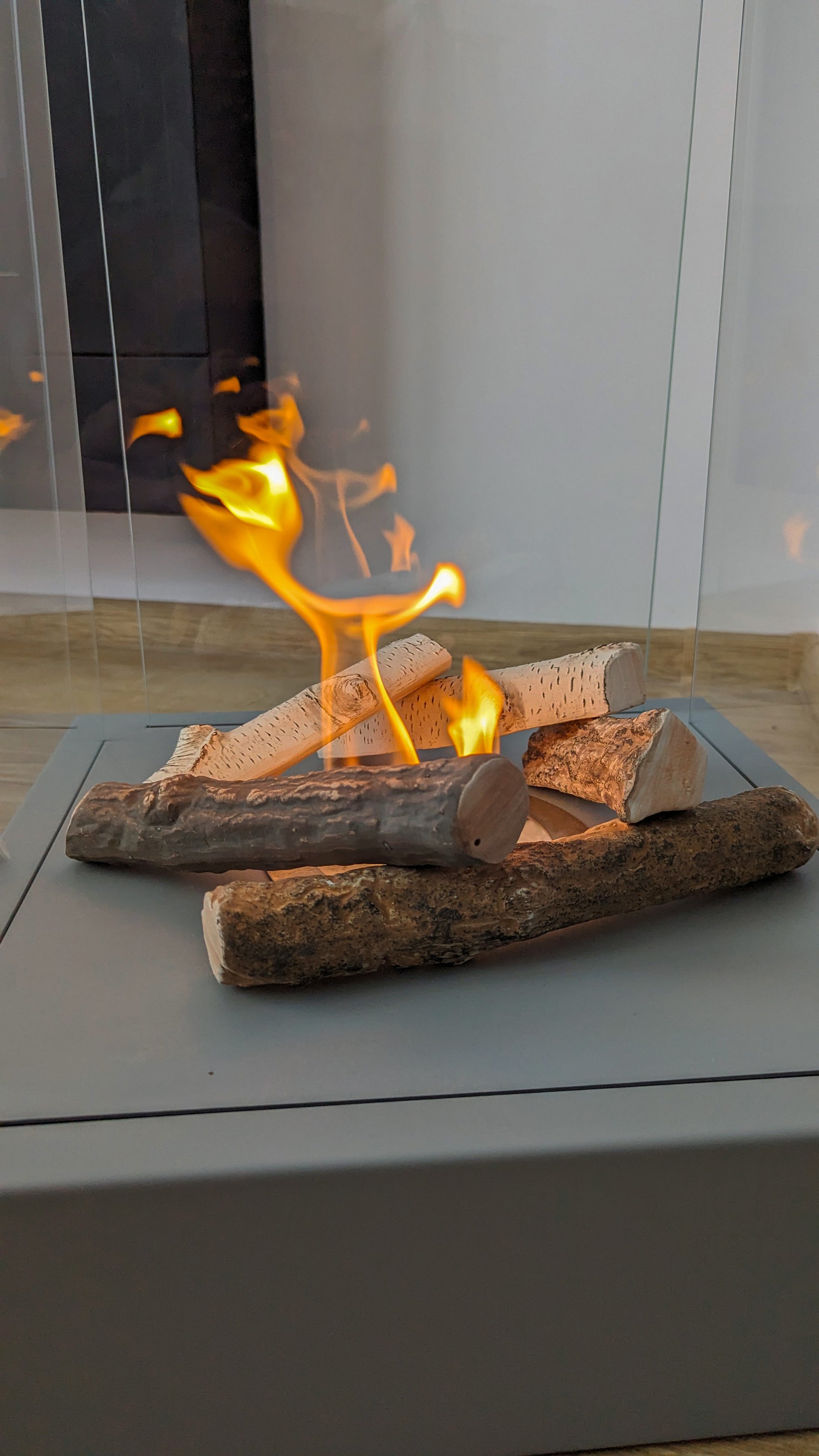 Keramik-Holz Mix – Deko-Holzscheite für Bioethanolkamine
