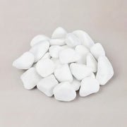 Deko-Steine Weiß 1 kg – Kaminsteine für Bioethanolkamine