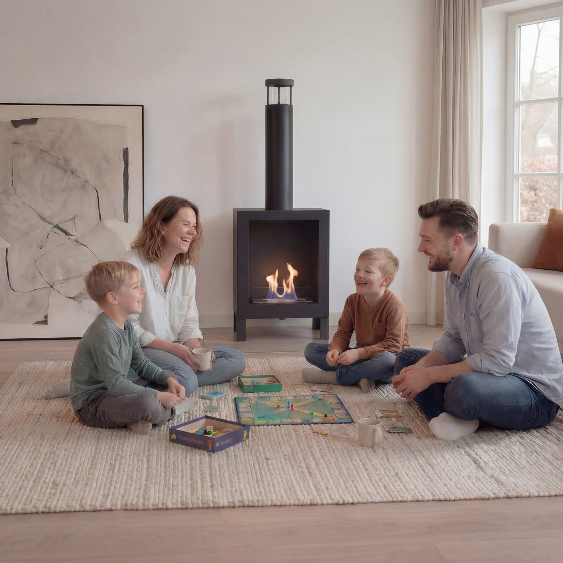 Bioethanol Standkamin Classic – elegantes Design & echte Flamme