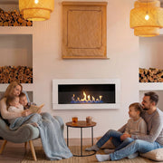 Wandkamin Elegant 900×400 – Bioethanol Wandkamin, 90 cm Feuerlinie