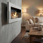 Wandkamin Elegant 900×400 – Bioethanol Wandkamin, 90 cm Feuerlinie