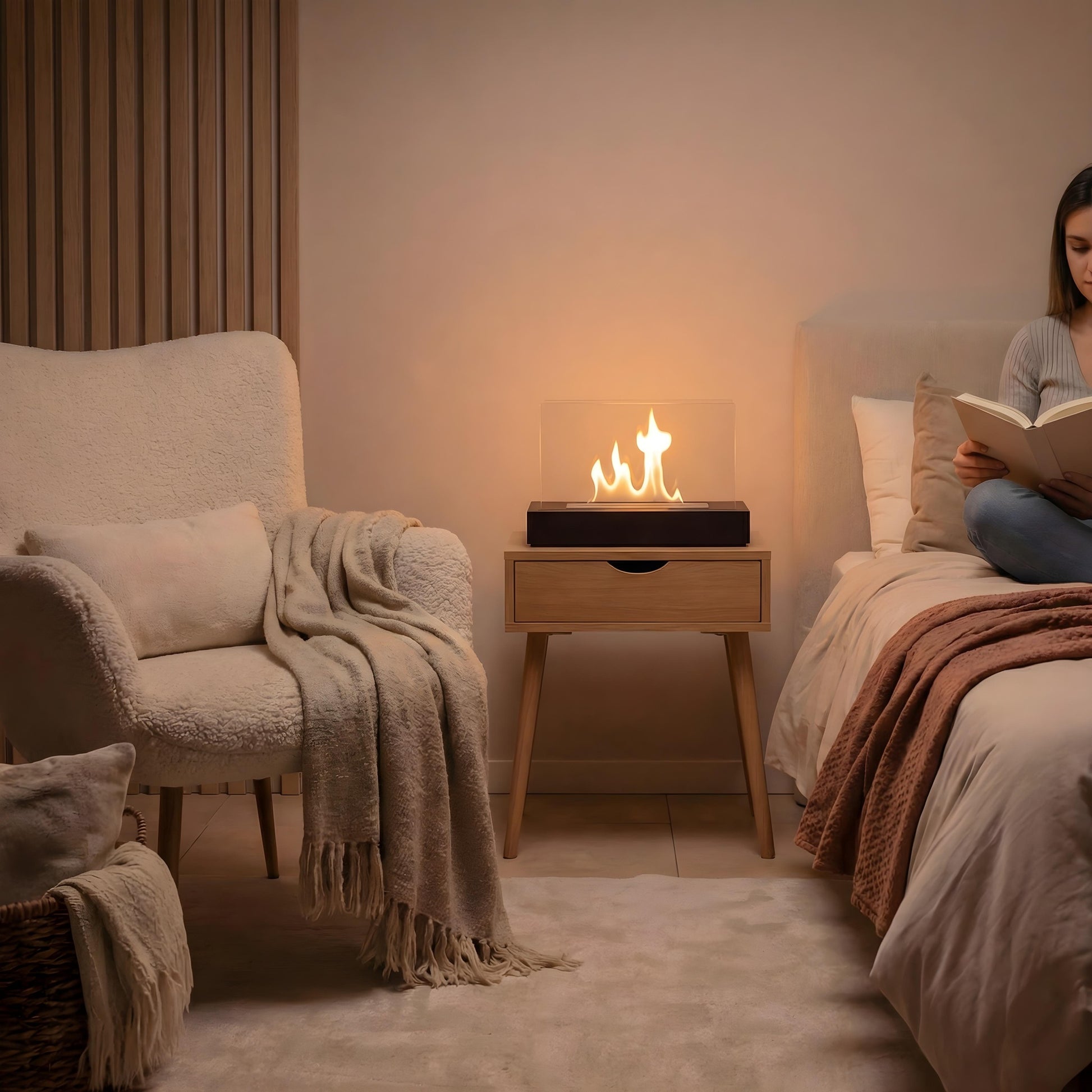 Bioethanol Tischkamin Flair – modernes Flammen-Design für stilvolle Wohnräume