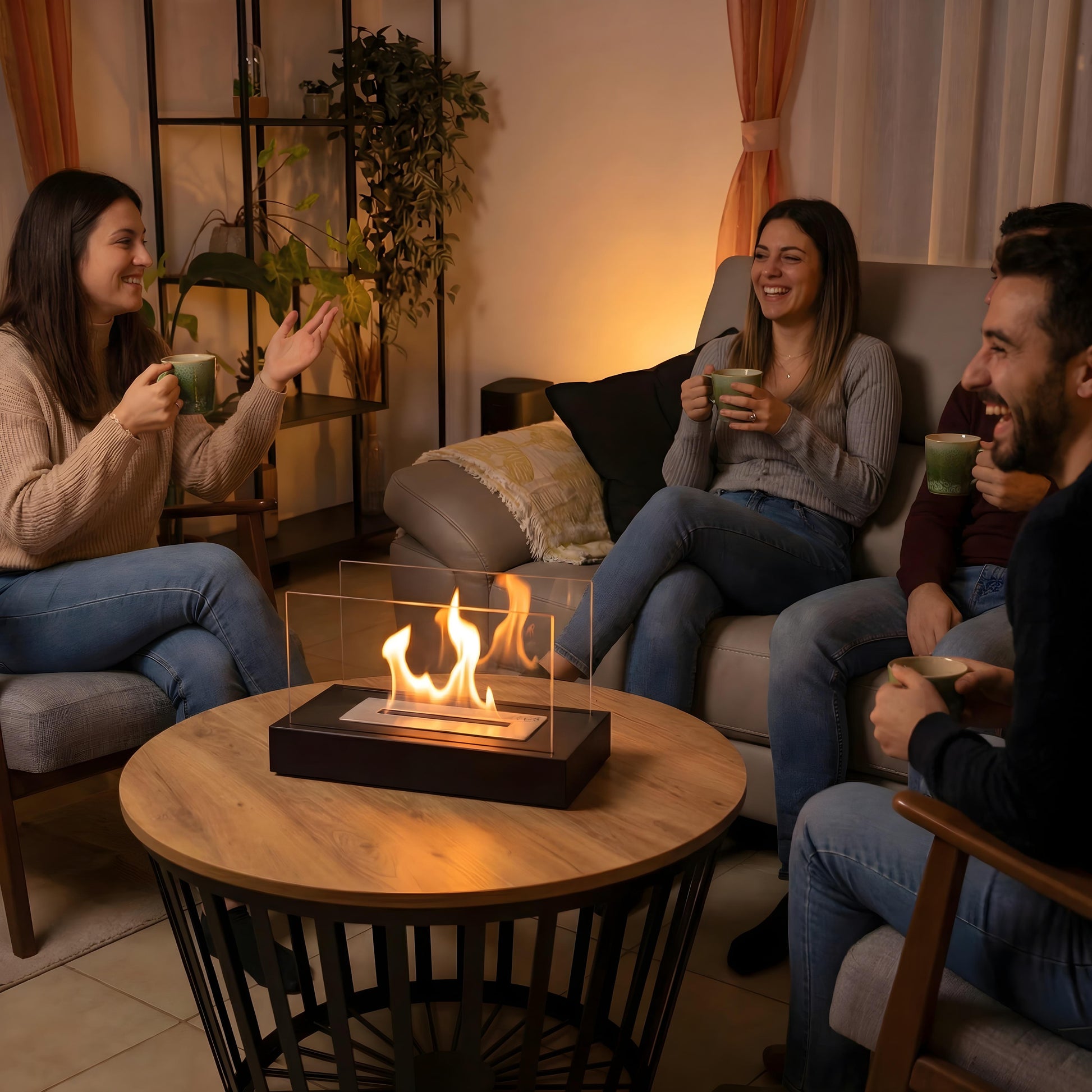 Bioethanol Tischkamin Flair – modernes Flammen-Design für stilvolle Wohnräume