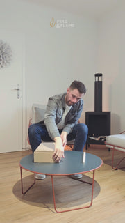 Tischkamin Home – Bioethanol Tischfeuer mit HOME-Schriftzug