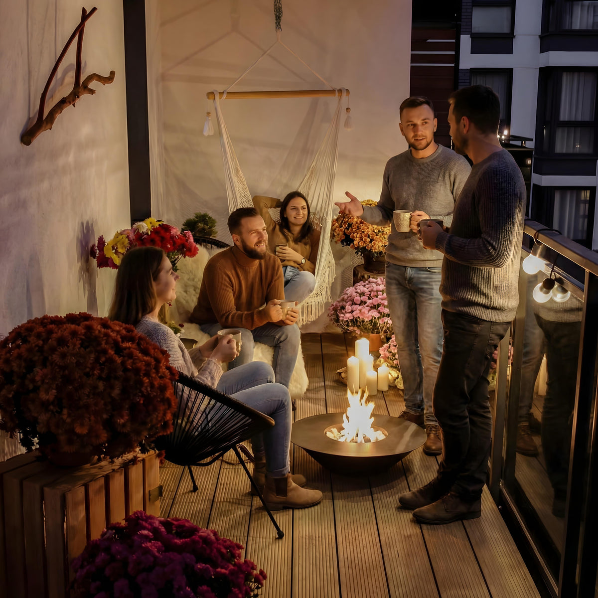 Feuerschale Sun – Bioethanol Feuerschale Ø 60 cm für den Garten