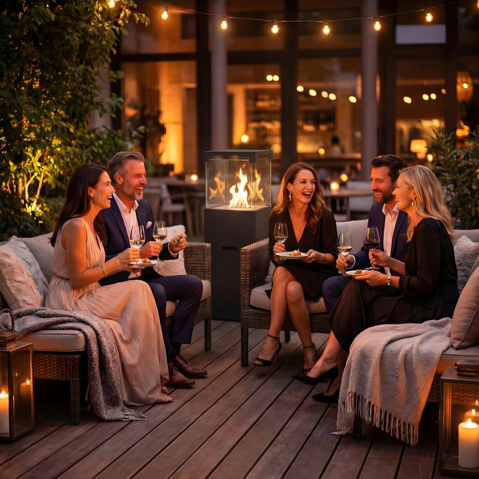 Standkamin Tower Starterpaket